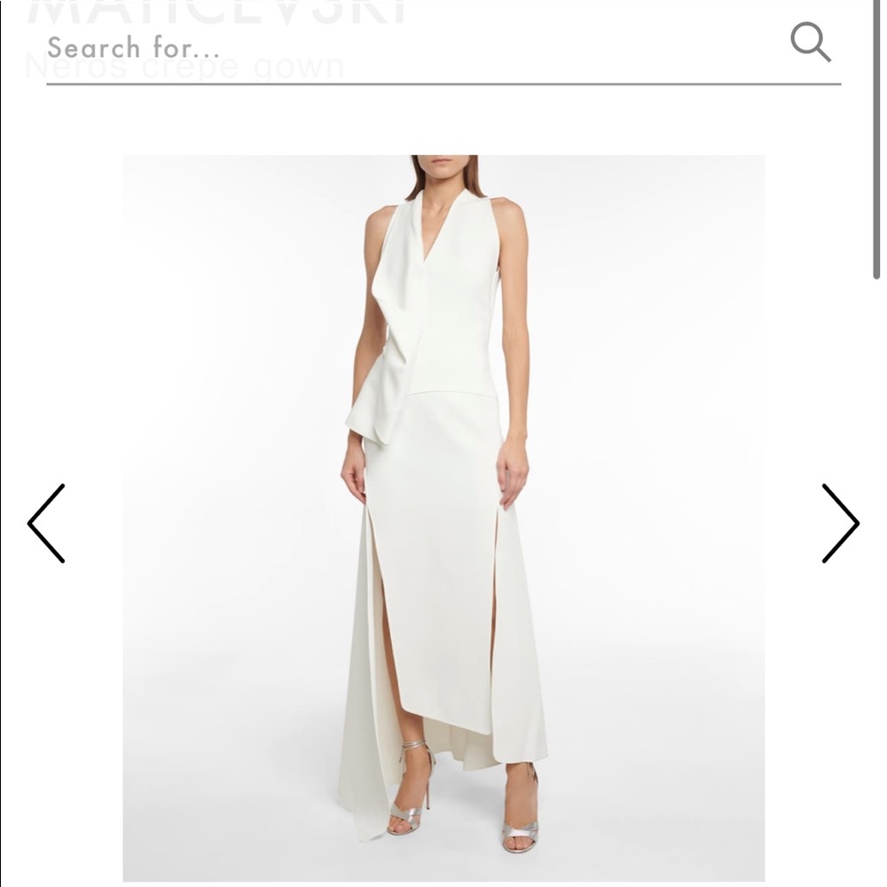 Maticevski white wedding gown. Size 2 UK6